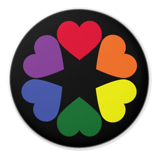 LGBT-Stolz Keramikknauf (Vorderseite)