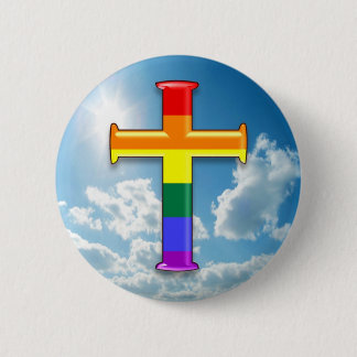 LGBT Stolz-Kreuz Button