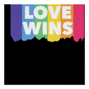 LGBT+Stolz. Liebe gewinnt. Que. Poster
