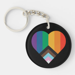 LGBT+Stolz Liebe. Rainbow-Flag-Schlüsselanhänger Schlüsselanhänger