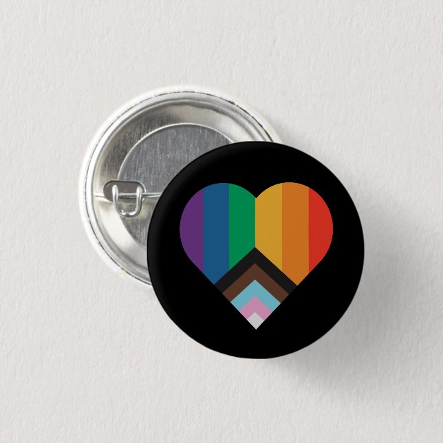 LGBT+Stolz Liebe. Schaltfläche "Rainbow" Button (Vorne & Hinten)
