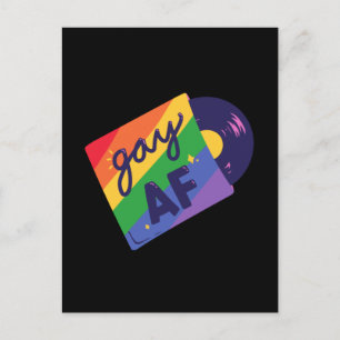 LGBT+Stolz. que , homosexuelle Liebe.Gay Postkarte