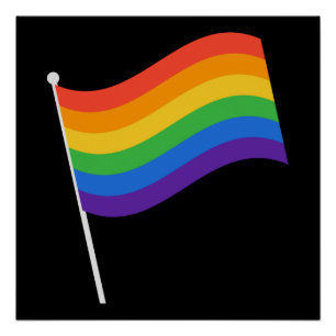 LGBT+Stolz. Rainbow-Flag-Poster Poster