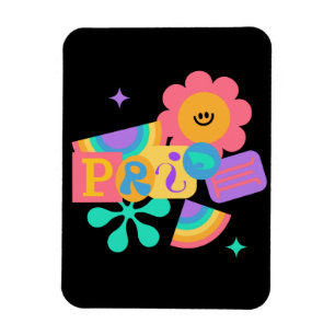 LGBT+Stolz. Rainbow-Liebe. Sonnenblumen-Liebe. Magnet