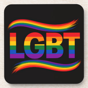 LGBT-Stolz-Regenbogen-Design Getränkeuntersetzer