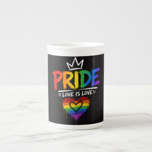 LGBT-Stolz-Regenbogen-Design Prozellantasse