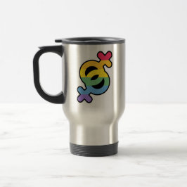 LGBT+Stolz. Regenbogen. Mug Reisebecher