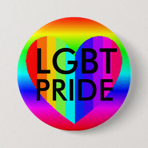 LGBT 'Stolz' Regenbogenfarben Knopf Button