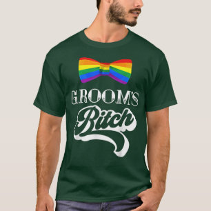 LGBT-Stolz Schwule Junggesellenabschied Bräutigam  T-Shirt