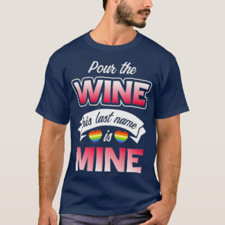 Lgbt Stolz Schwule Junggesellenabschied Eingießen T-Shirt