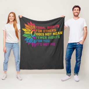 LGBT-Stolz-Sonnenblume Gleiche Rechte Für Andere Fleecedecke