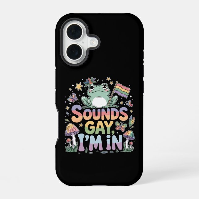 LGBT stolz Sounds Gay I bin in iPhone 16 Hülle (Rückseite)