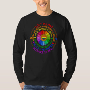 LGBT-Stolz Soziale Bewegung Frauen Liebe Sunflove T-Shirt