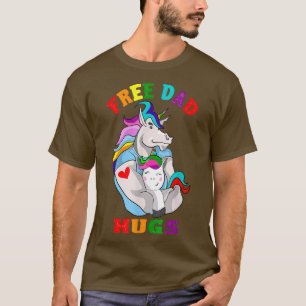LGBT Stolz soziale Bewegung Tee free dad Umarmunge