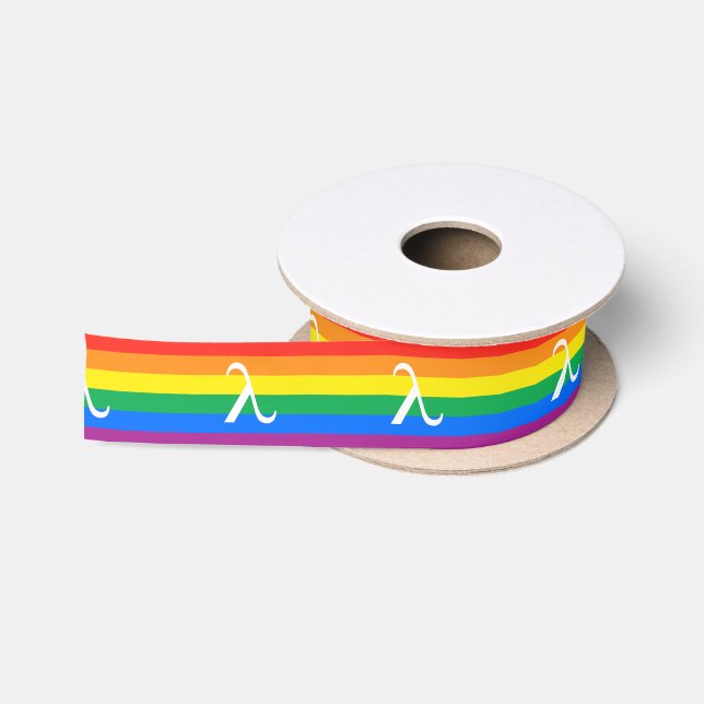 LGBT-Stolz und Aktivismus Lambda Satinband (Spule)