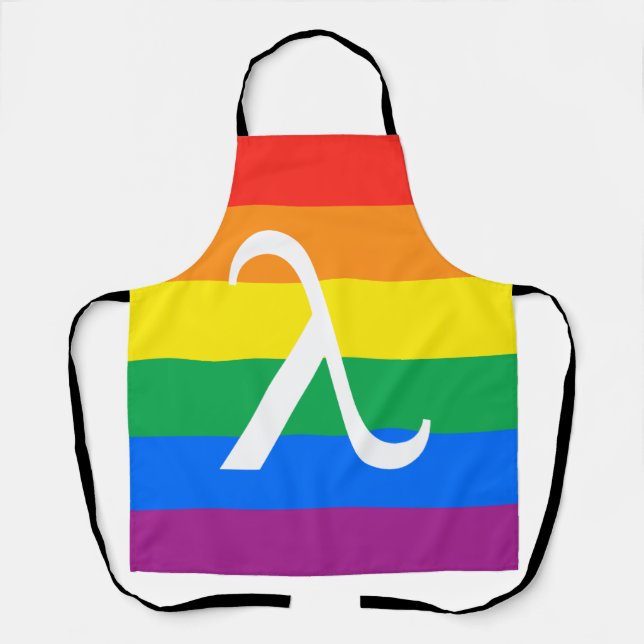 LGBT-Stolz und Aktivismus Lambda Schürze (Vorderseite)