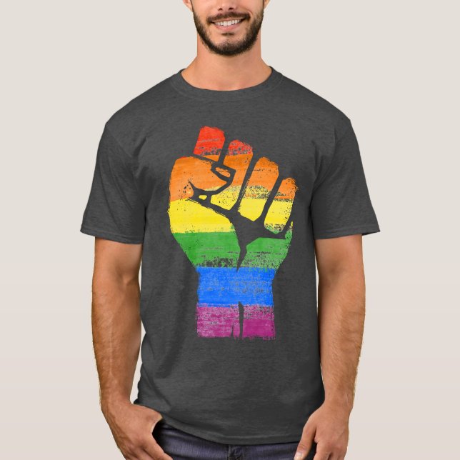 LGBT Stolz und Power T-Shirt (Vorderseite)