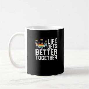LGBT Stolz Unterstützung Leben Wird Zusammen Besse Kaffeetasse