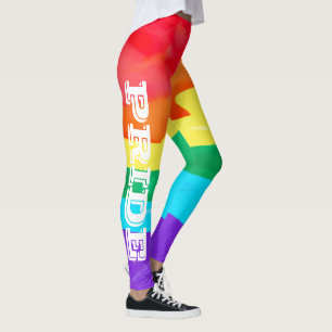 LGBT-Stolz Wasserfarben-Regenbogenflagge Leggings