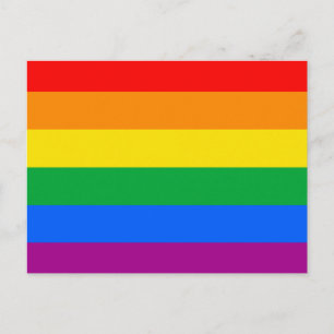 LGBT-Stolzflagge / Regenbogenflagge Postkarte