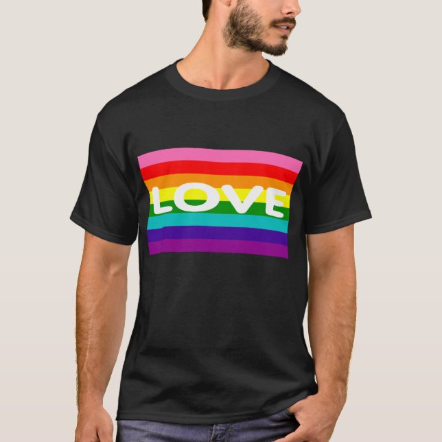 LGBT Stolzflagge T-Shirt (Vorderseite)