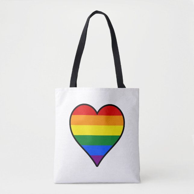 LGBT-Stolzherzen Backpack (Vorderseite)
