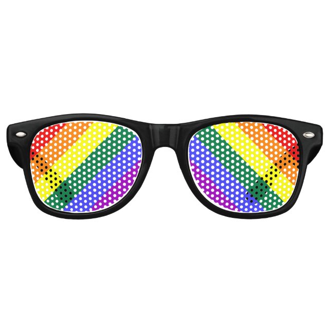 LGBT-Streifen Partybrille (Vorderseite)