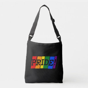 LGBT-Strichtextzeichen Crossbody Bag Tragetaschen Mit Langen Trägern