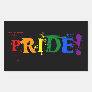 LGBT-Strichzeichen Rechteckiger Aufkleber