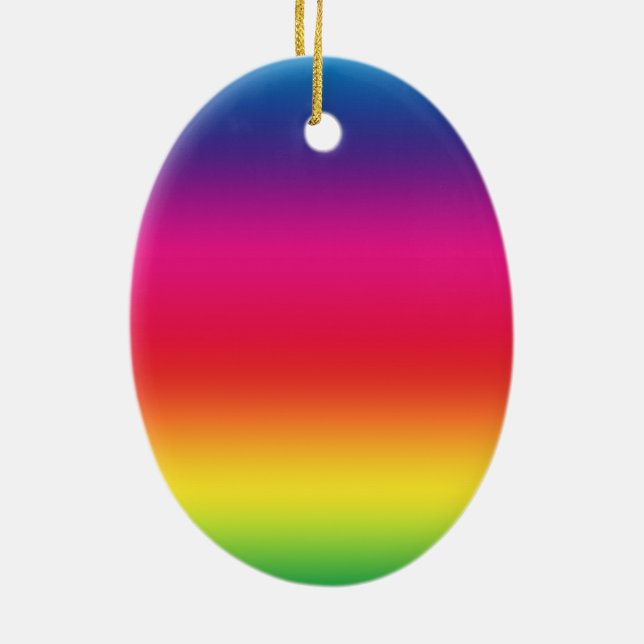 LGBT-Symbol für soziale Bewegung Keramik Ornament (Hinten)