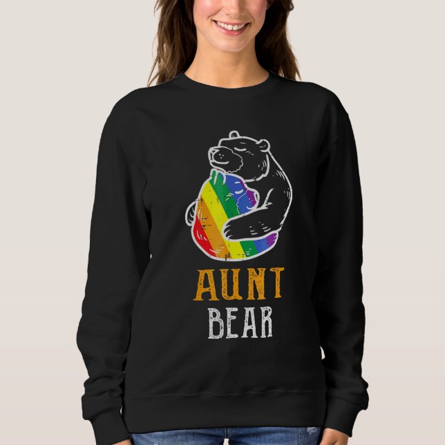 Lgbt Tante Bear - Gay Pride Gleichberechtigung - R Sweatshirt (Vorderseite)