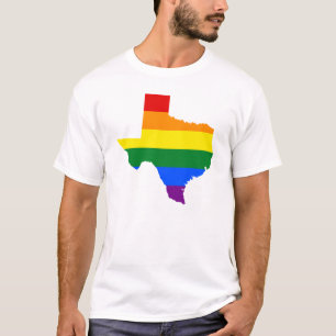 LGBT Texas, US-Staat Flaggen-Karte T - Shirt