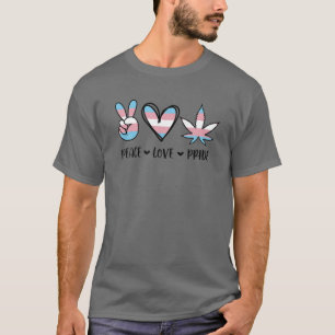 LGBT Transgender Peace Liebe Pride, LGBT Pride Mon T-Shirt