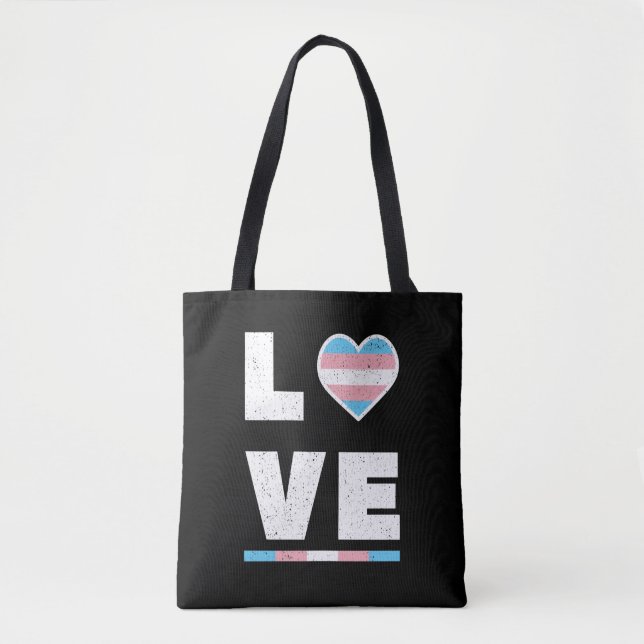 LGBT Transgender Pride Flag Distressive Grunge Lie (Vorderseite)