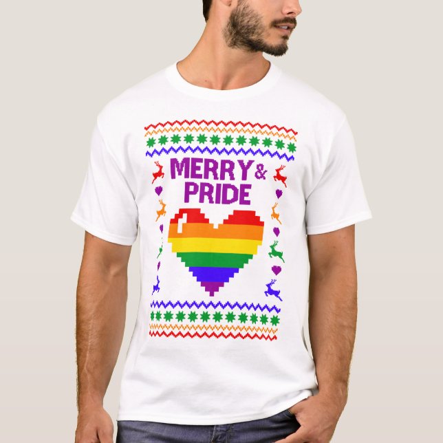 LGBT-Ugly-Sweater T-Shirt (Vorderseite)