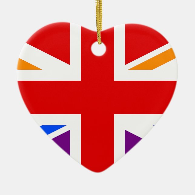 LGBT UK KERAMIK ORNAMENT (Vorne)