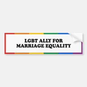 LGBT-UNTERSTÜTZER FÜR EHEGLEICHHEIT - .png Autoaufkleber