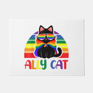 LGBT Unterstützer Katze Sei Freundlich Schwule Reg Fußmatte