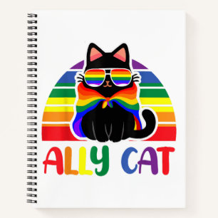LGBT Unterstützer Katze Sei Freundlich Schwule Reg Notizbuch