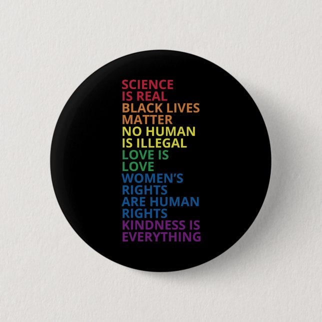 LGBT-Unterstützer-Shirt  Button (Vorderseite)