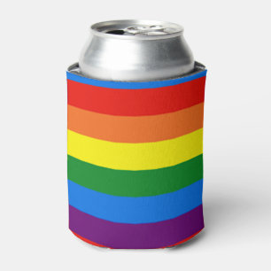 LGBT-Unterstützung für Gay Pride-Regenbogenstreife Dosenkühler