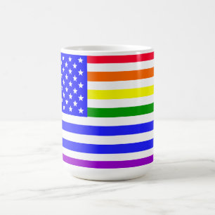 Lgbt USA-Flagge Kaffeetasse