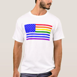 Lgbt USA-Flagge T-Shirt