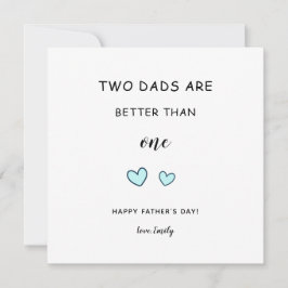 LGBT Vads Schwule Tag Zwei Väter niedlich, modern Karte