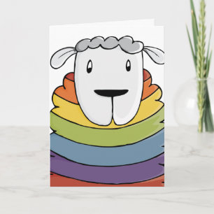 LGBT   Valentine   Schafe   Stolz   Feiertagskarte
