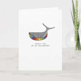 LGBT | Valentinstag | Whale | Stolz | Feiertagskarte