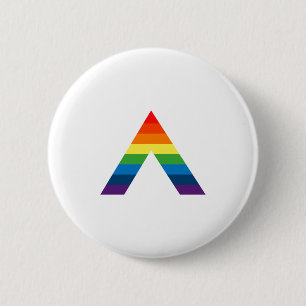 LGBT VERBÜNDETER Regenbogen-Gay Pride-Flagge Button