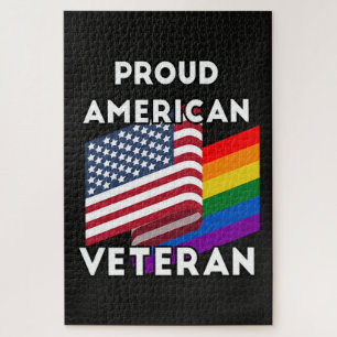 LGBT-Veteranen - Amerikanische Flagge Puzzle