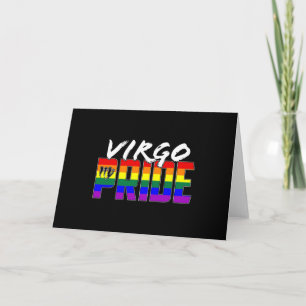 LGBT-Virgo-Flag Zodiac-Zeichen Karte