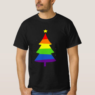 LGBT Weihnachtsbaum-Gay Pride T-Shirt